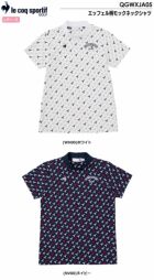 ルコックエッフェル柄モックネックシャツQGWXJA05レディースlecoqsportifGOLF2024春夏モデル日本正規品