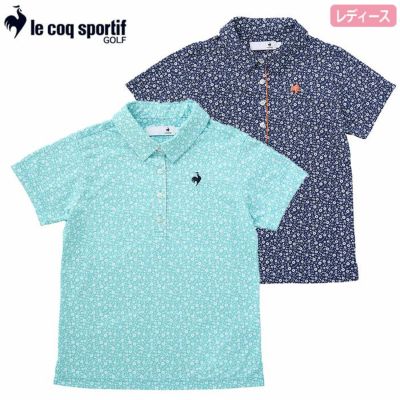 ルコック 花柄半袖シャツ QGWXJA12 レディース le coq sportif GOLF 2024春夏モデル 日本正規品