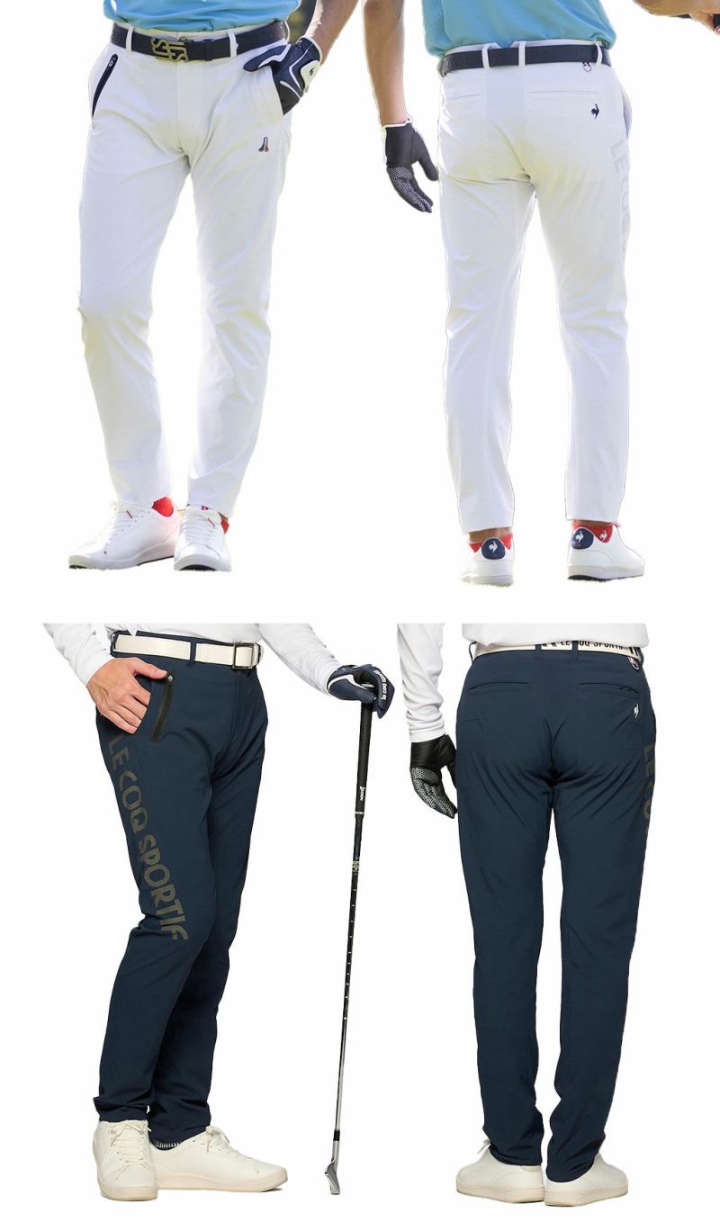 ルコック9分丈ビッグロゴロングパンツQGMXJD06メンズlecoqsportifGOLF2024春夏モデル日本正規品