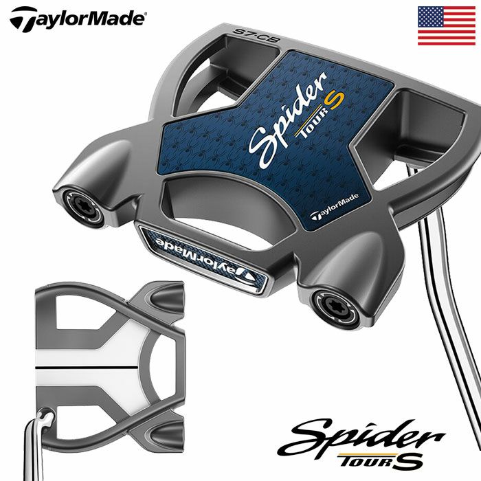 テーラーメイドSpiderTourSCounterBalanceパターメンズ右用左用スパイダーツアーTaylorMade2024年モデルUSA直輸入品