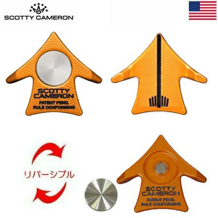 スコッティキャメロンAeroAlignmentToolオレンジ028614ボールマーカーScottyCameronUSA直輸入品