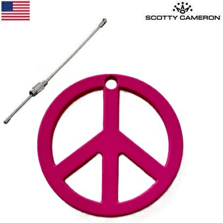 スコッティキャメロンSftTouchPeaceSignKeyFob027542キーフォグPinkScottyCameronUSA直輸入品