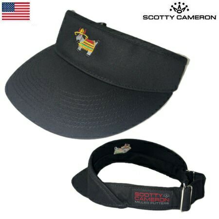 スコッティキャメロンサンバイザーメンズSerapeBullDogVisorブラック104930ScottyCameronUSA直輸入品