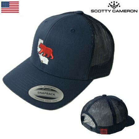 スコッティキャメロンスナップバックキャップメンズCaliBearHatネイビー29955ScottyCameronUSA直輸入品