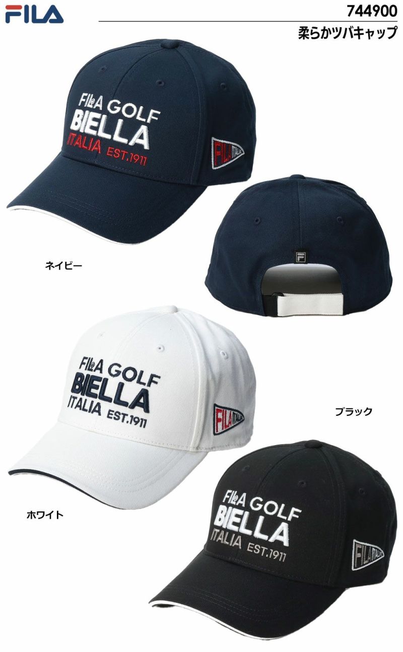 FILAGOLF柔らかツバキャップ744900メンズフィラゴルフ日本正規品2023秋冬モデル