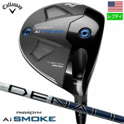 【レフティ】キャロウェイ Paradym Ai Smoke Ti 340 Mini Driver ミニ ドライバー メンズ 左用 Denali Blue 60 カーボンシャフト Callaway 2024年モデル USA直輸入品