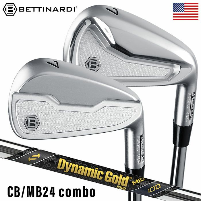 ベティナルディCB/MB24Comboアイアン7本セット(4-PW)DYNAMIDGOLDMID100スチールシャフトBETTINARDI2024年モデルUSA直輸入品