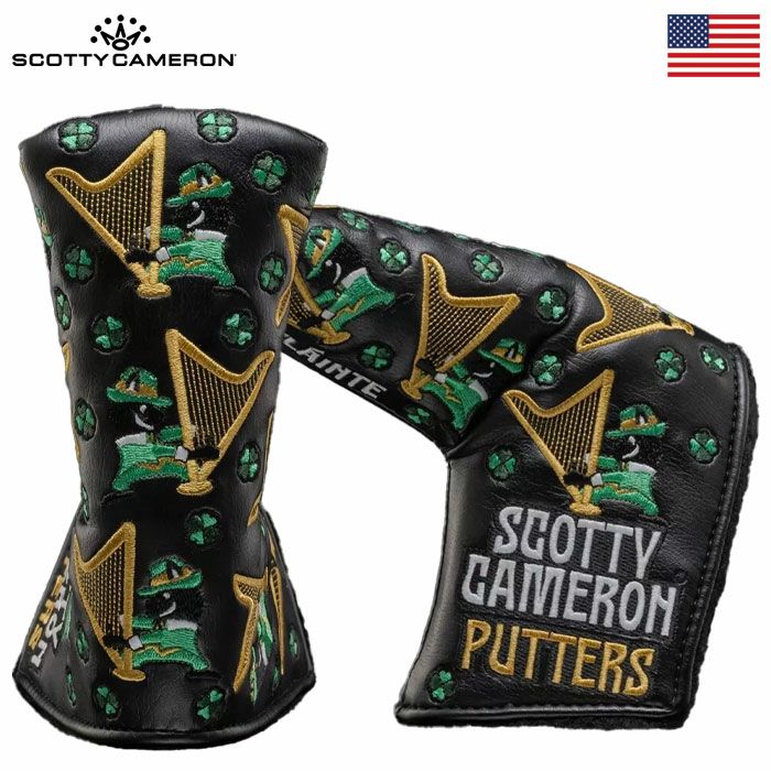 スコッティキャメロンパターカバー2024StPatrick'sDayDuelingHarpsセントパトリックデーデューリングハープブレードタイプScottyCameronUSA直輸入品