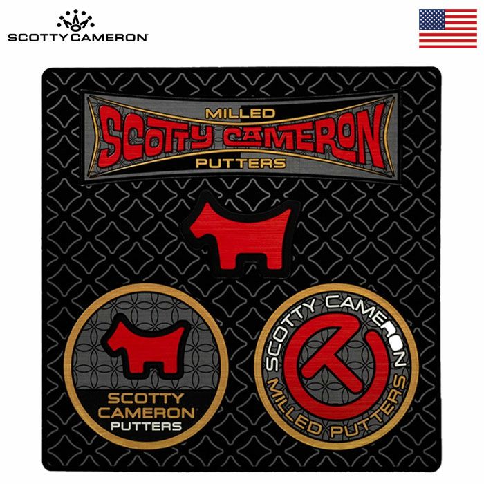 スコッティキャメロンステッカー2024SPEEDSHOPSTICKERSHEETSCOTTYDOGCIRCLET105369ScottyCameronUSA直輸入品