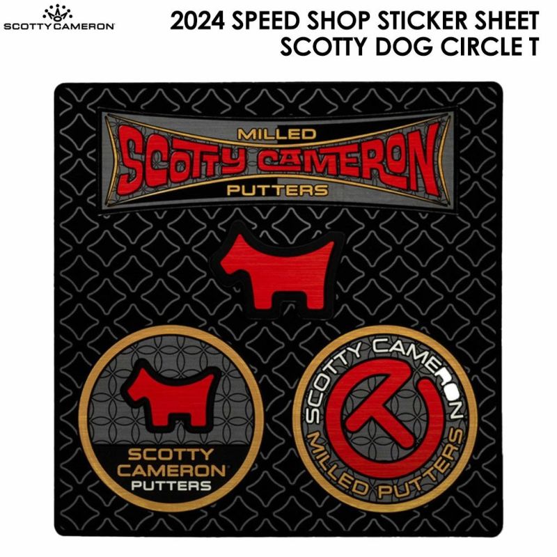 スコッティキャメロンステッカー2024SPEEDSHOPSTICKERSHEETSCOTTYDOGCIRCLET105369ScottyCameronUSA直輸入品