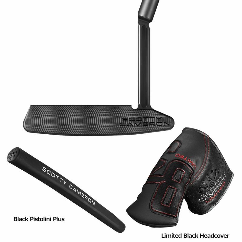 ゴルフパタースコッティキャメロンB3TripleBlackDesignLimitedNewport2LongNeckニューポート2メンズ右用34インチ35インチSCOTTYCAMERON2024年モデルUSA直輸入品