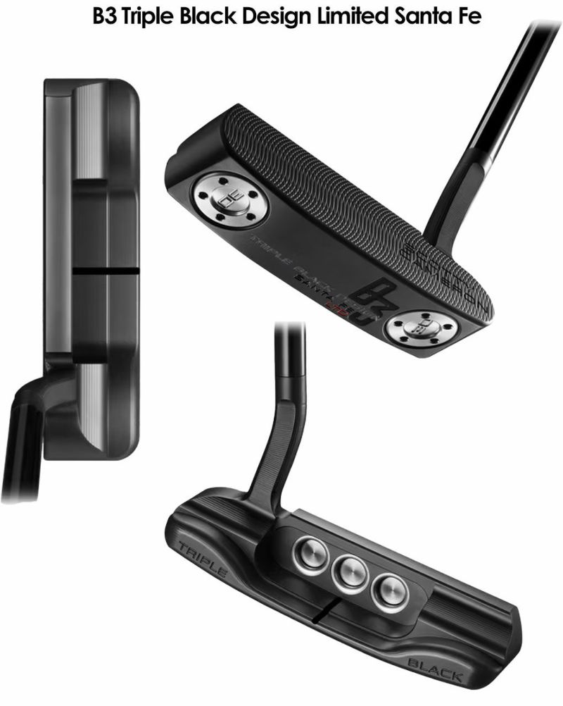 ゴルフパタースコッティキャメロンB3TripleBlackDesignLimitedSantaFeニューポート2メンズ右用34インチ35インチSCOTTYCAMERON2024年モデルUSA直輸入品