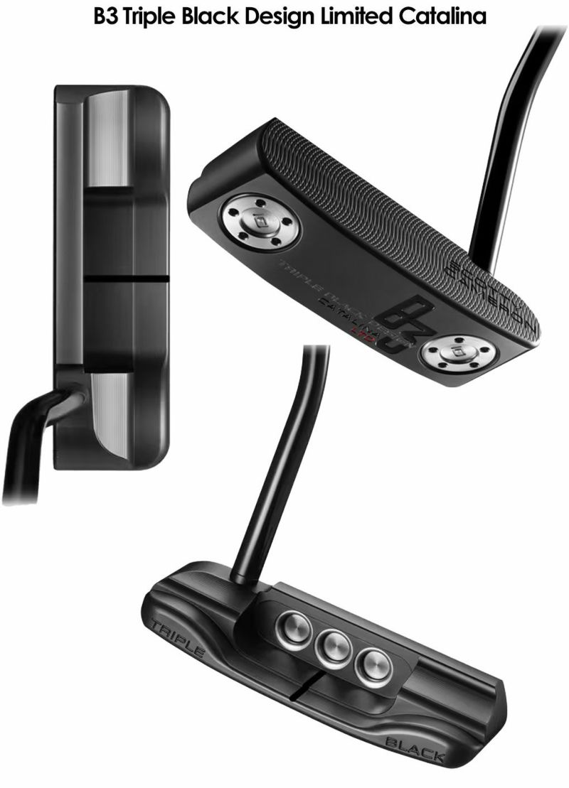 ゴルフパタースコッティキャメロンB3TripleBlackDesignLimitedCatalinaニューポート2メンズ右用34インチ35インチSCOTTYCAMERON2024年モデルUSA直輸入品