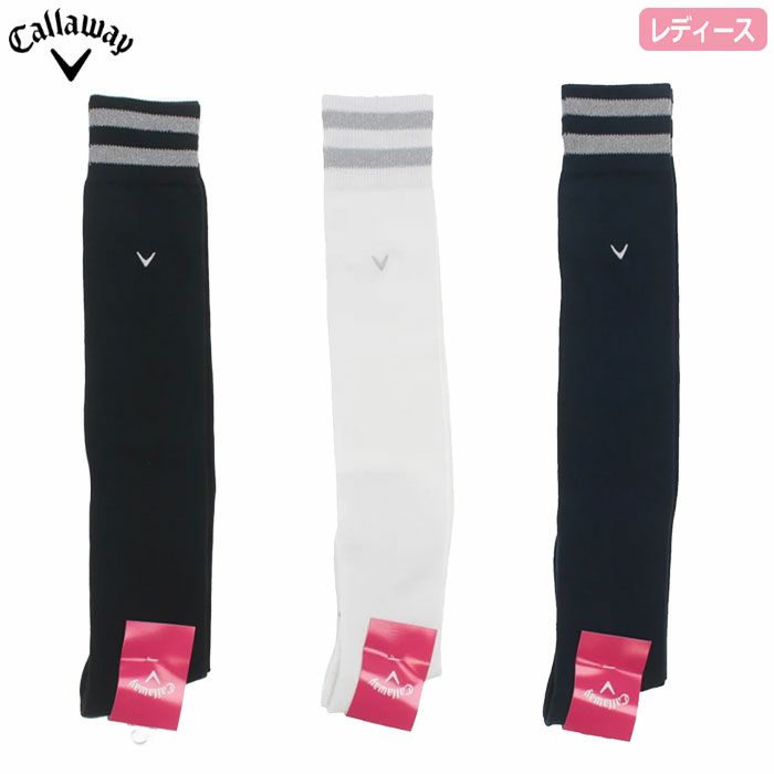 キャロウェイCallawayシルバーラメラインニーハイソックスC24293213レディース靴下SOCKS2024秋冬モデル日本正規品