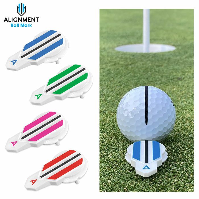 ボールマーカーALIGNMENTBallMarkアライメントボールマークゴルフラウンド用品USA直輸入品