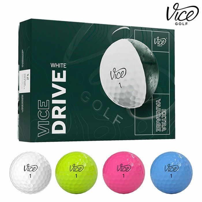 ヴァイスゴルフViceGolfViceGolfDrive1ダース全12球USA直輸入品並行輸入品USモデルゴルフゴルフボール