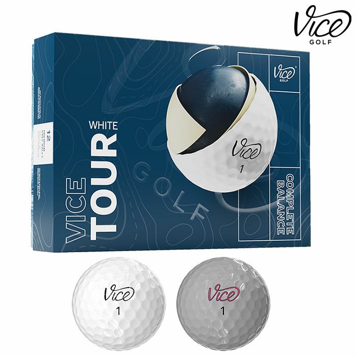 ヴァイスゴルフViceGolfViceGolfTour1ダース全12球USA直輸入品並行輸入品USモデルゴルフゴルフボール