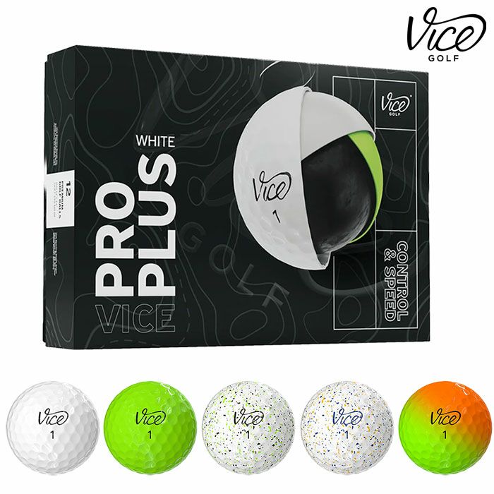 ヴァイスゴルフViceGolfViceGolfProPlus1ダース全12球USA直輸入品並行輸入品USモデルゴルフゴルフボール