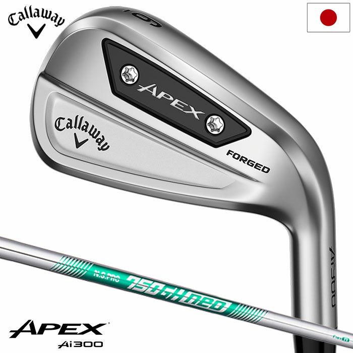 キャロウェイ APEX Ai300 アイアン 6本セット (#5-#9,P) メンズ 右用 N.S.PRO 750GH neo スチールシャフト  Callaway 日本正規品 2024年モデル ゴルフクラブ アイアンセット | ジーパーズ公式オンラインショップ（JYPER'S）