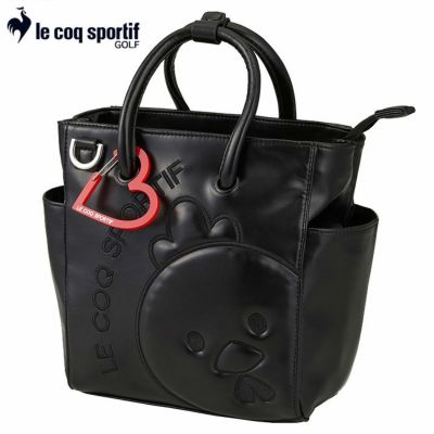 ルコックスポルティフ ブラックキャラクター ポーチ ハートカラビナ付き LG4FTT45L le coq sportif golf 2024年モデル 日本正規品