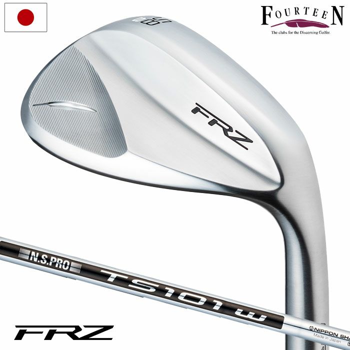 フォーティーン FRZ ウェッジ パールサテン仕上げ メンズ 右用 N.S.PRO TS-101w スチールシャフト Fourteen 日本正規品  2024年モデル ゴルフクラブ | ジーパーズ公式オンラインショップ（JYPER'S）