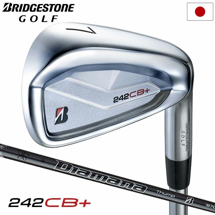 BSブリヂストンゴルフ242CB+アイアン6本セット(#5～9、PW)メンズ右用DiamanaThumpiB70カーボンシャフト日本正規品2024年モデル