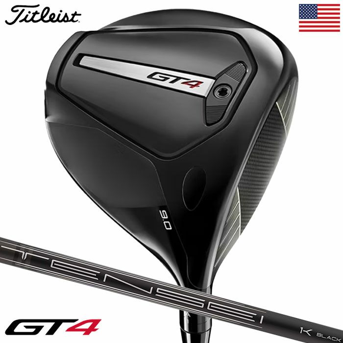 ゴルフクラブタイトリストGT4Driverドライバー430ccメンズ右用テンセイTENSEI1KBLACK65ヘッドカバー付属USA直輸入品2024年モデル