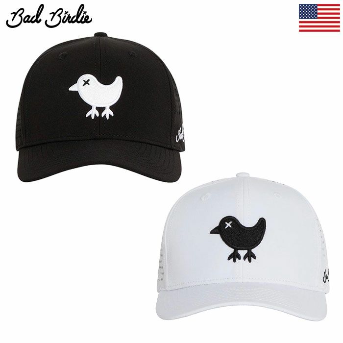 BadBirdieバッドバーディーBIRDIELASERCUTSNAPBACKBBH001メンズゴルフキャップ帽子2024年モデルUSA直輸入品