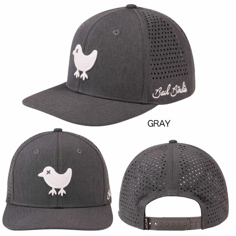 BadBirdieバッドバーディーBIRDIELASERCUTSNAPBACKBBH001メンズゴルフキャップ帽子2024年モデルUSA直輸入品