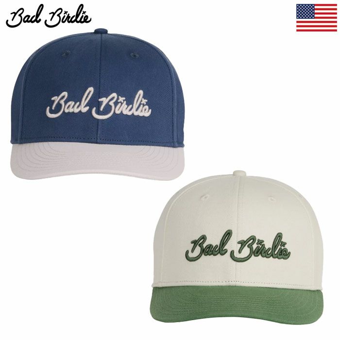 BadBirdieバッドバーディーTwillSnapbackBBH106メンズゴルフキャップ帽子2024年モデルUSA直輸入品