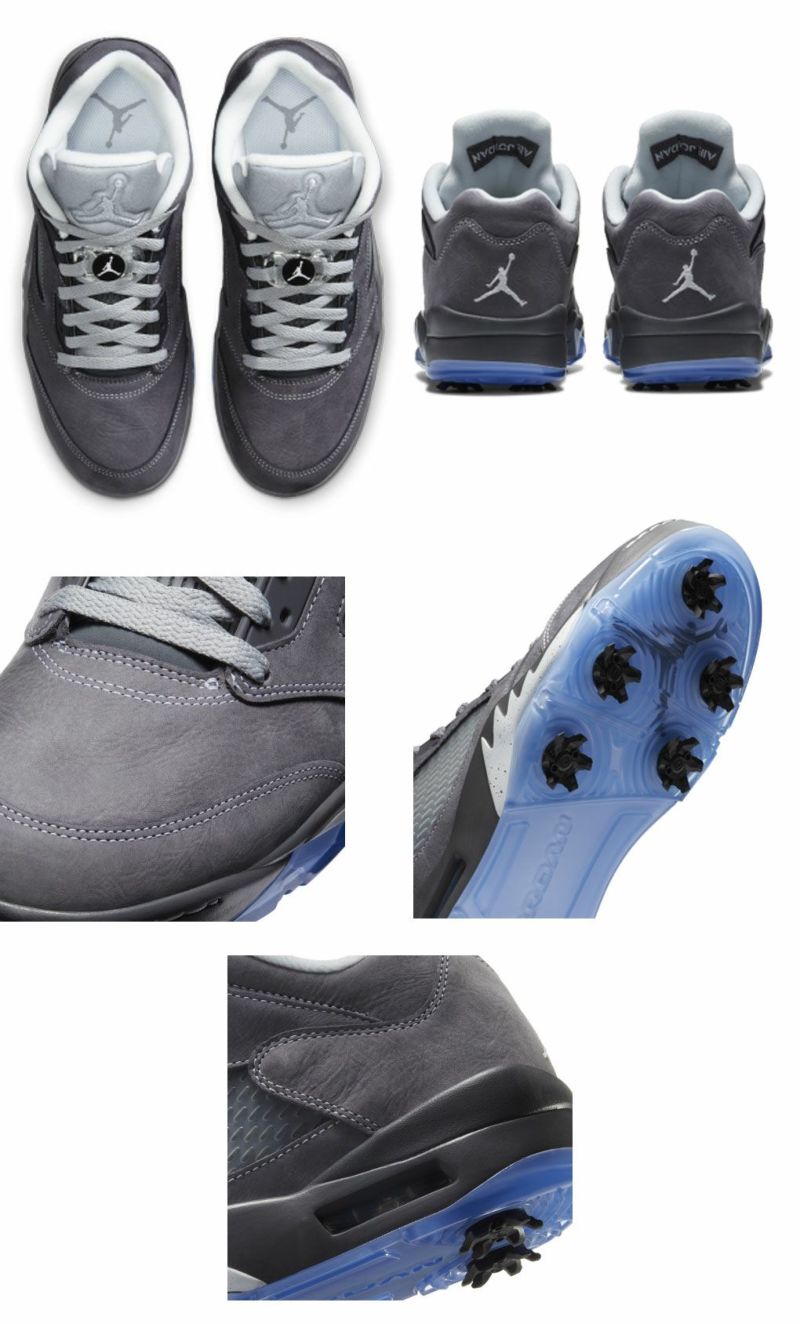 ナイキゴルフスパイクシューズメンズNIKEAIRJORDAN5LOWGOLFLIGHTGRAPHITE/WOLFGREY-WHITECU4523-005USA直輸入品