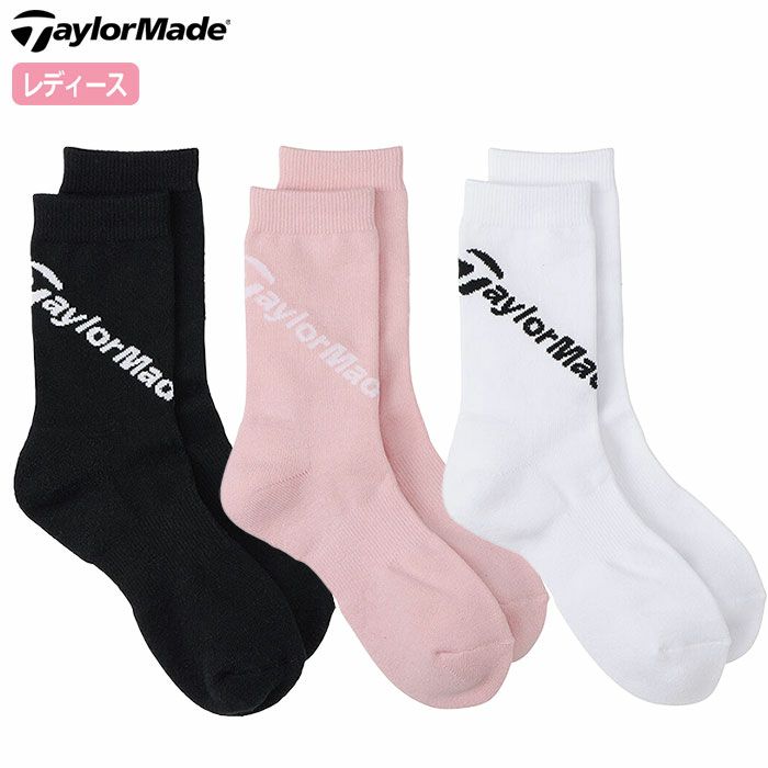 テーラーメイドウィメンズミドルソックスUN302レディース靴下SOCKS2024秋冬モデルTaylorMade日本正規品