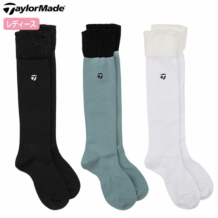 テーラーメイドウィメンズハイソックスUN303レディース靴下SOCKS2024秋冬モデルTaylorMade日本正規品