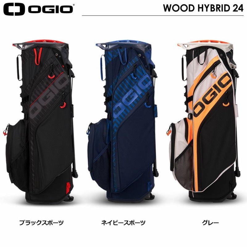 オジオOGIOキャディバッグ10型WOODHYBRID2447インチ対応スタンドバッグ8分割ゴルフバッグ2024年モデル日本正規品