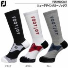 フットジョイFOOTJOYシューデザインクルーソックスメンズFSF24DCM1靴下ゴルフ2024秋冬モデル日本正規品