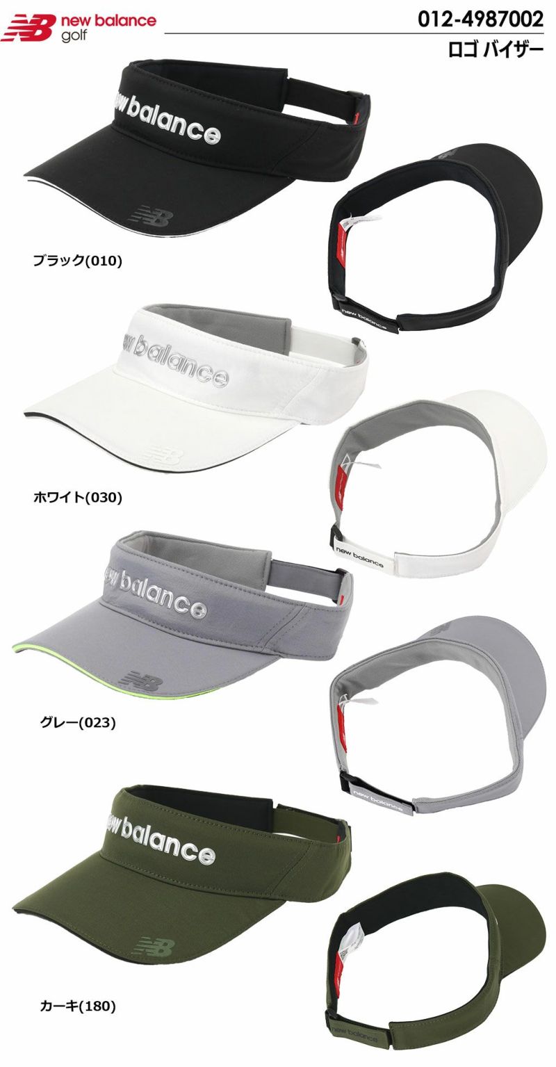 ニューバランスロゴバイザー012-4987002メンズ帽子ゴルフnewbalance2024秋冬モデル日本正規品