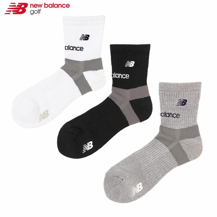 ニューバランス抗菌防臭ミディアムショートソックス012-4286001メンズ靴下ゴルフnewbalance2024秋冬モデル日本正規品