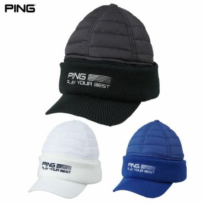ピン PING HW-F2414 PYB ブリムニットキャップ メンズ 防寒 ゴルフ 帽子 2024秋冬モデル 日本正規品