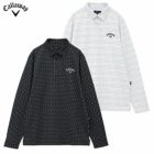 キャロウェイフラワープリントオニカノコシャツC24233107メンズCallawayゴルフウェア2024秋冬モデル日本正規品