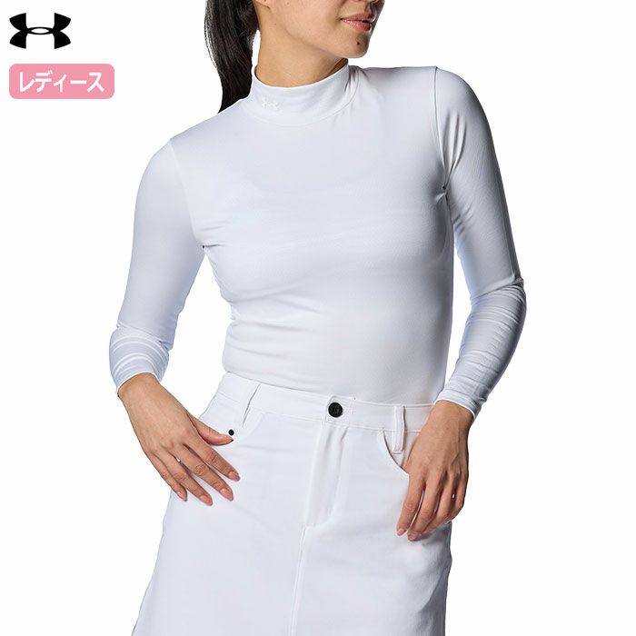 アンダーアーマーUAコールドギアコンプレッションロングスリーブモックネックシャツ1388324レディースUNDERARMOUR2024秋冬モデル日本正規品