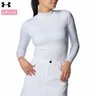 アンダーアーマーUAコールドギアコンプレッションロングスリーブモックネックシャツ1388324レディースUNDERARMOUR2024秋冬モデル日本正規品