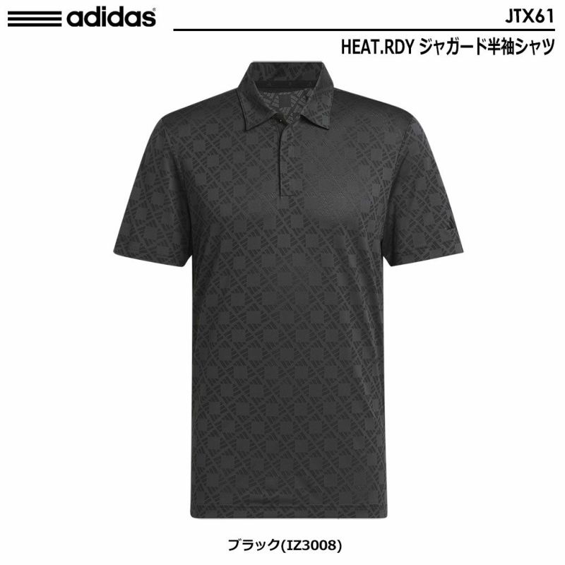 アディダスHEAT.RDYジャガード半袖シャツJTX61メンズゴルウェア2024秋冬モデルadidas日本正規品