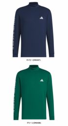 アディダスワーディングモックネック長袖シャツJTY67メンズゴルウェア2024秋冬モデルadidas日本正規品