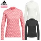 アディダスHEAT.RDYジャガードモックネック長袖シャツJRY49レディースゴルウェア2024秋冬モデルadidas日本正規品