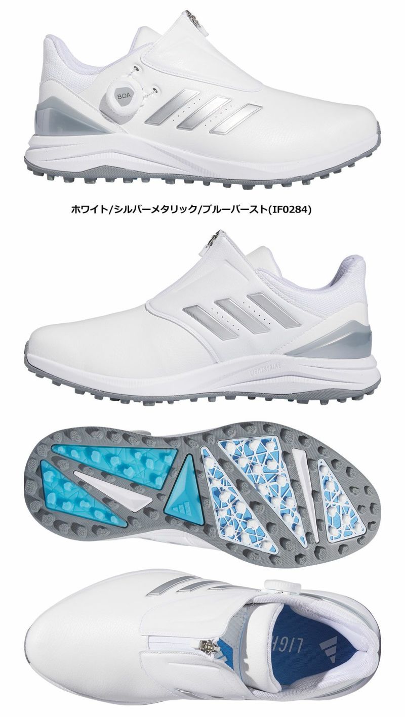 アディダスソーラーモーションボア24MDK90スパイクレスゴルフシューズメンズ2024年モデルadidas日本正規品