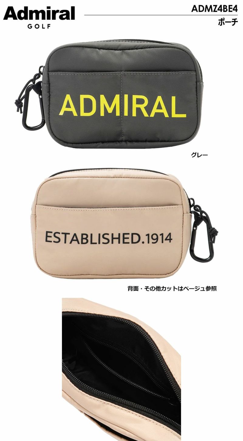 アドミラルAdmiralGolfビッグロゴポーチADMZ4BE42024年モデル日本正規品