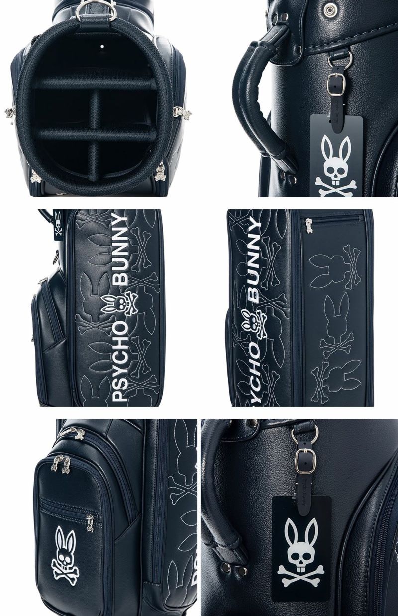 サイコバニーPsychoBunnyMONOGRAMキャディバッグ9型PBMG4FC446インチ対応ゴルフバッグ2024年モデル日本正規品