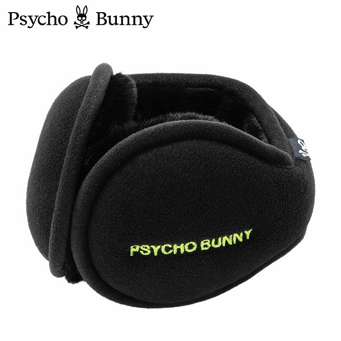 サイコバニーPsychoBunny巾着付きイヤーマフPBMG463F防寒耳あてゴルフ2024秋冬モデル日本正規品