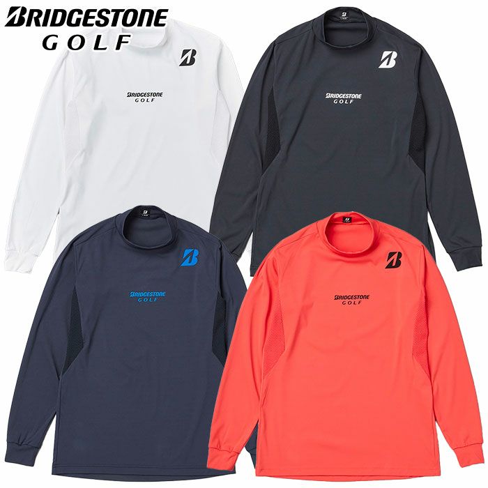 ブリヂストンゴルフ長袖モックネックシャツDGM01Fメンズゴルフウェア2024秋冬モデルBRIDGESTONEGOLF日本正規品