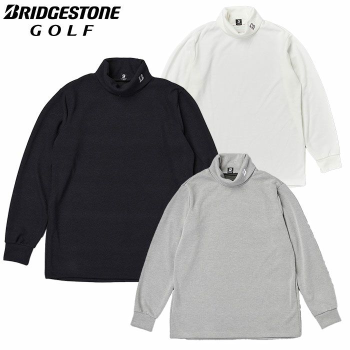 ブリヂストンゴルフ長袖タートルネックシャツDGM33Fメンズゴルフウェア2024秋冬モデルBRIDGESTONEGOLF日本正規品